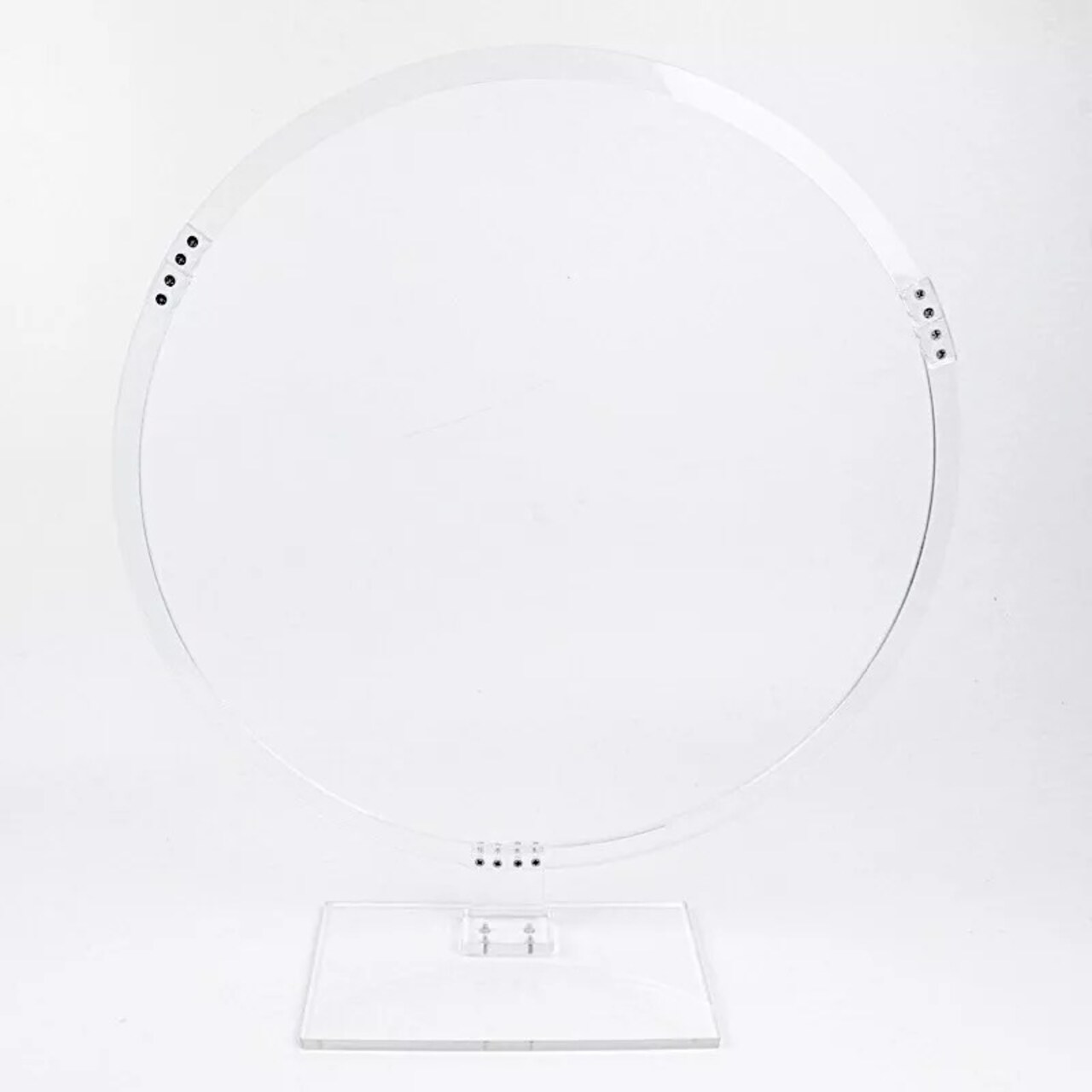 26" Clear Round Acrylic Floral Hoop Standing Wreath Centerpiece Ring Party Event